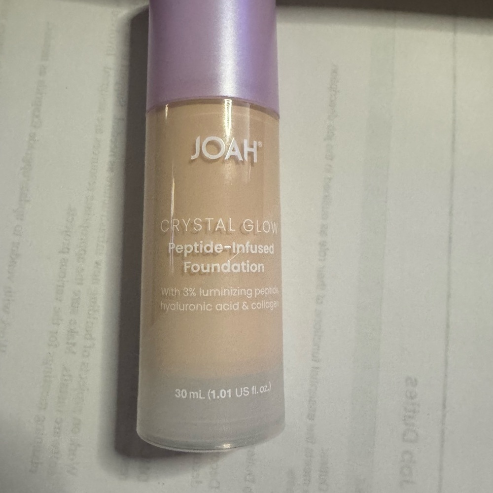 JOAH Crystal Glow Peptide-Infused Foundation - Cream